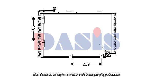 AKS DASIS Конденсатор, кондиционер 482140N